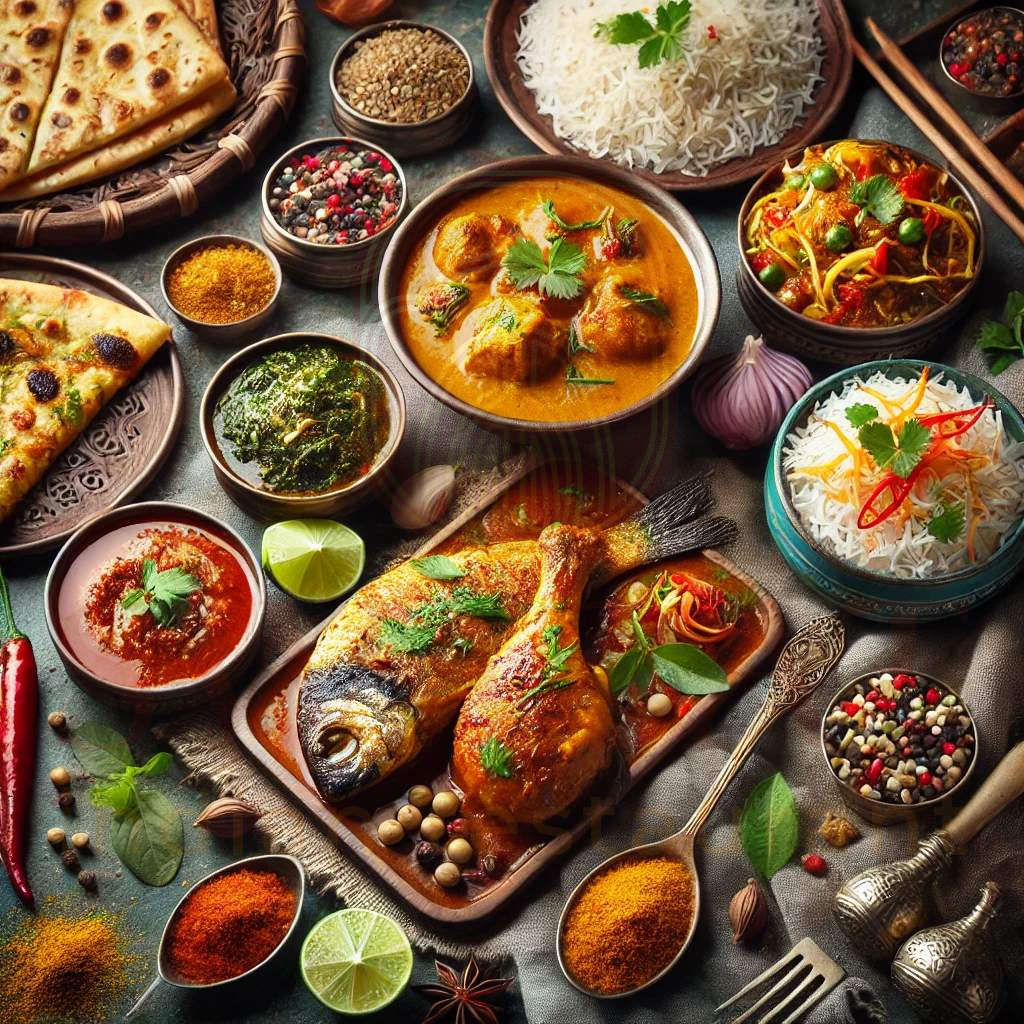 Una tavola della cucina indiana di Swagat.