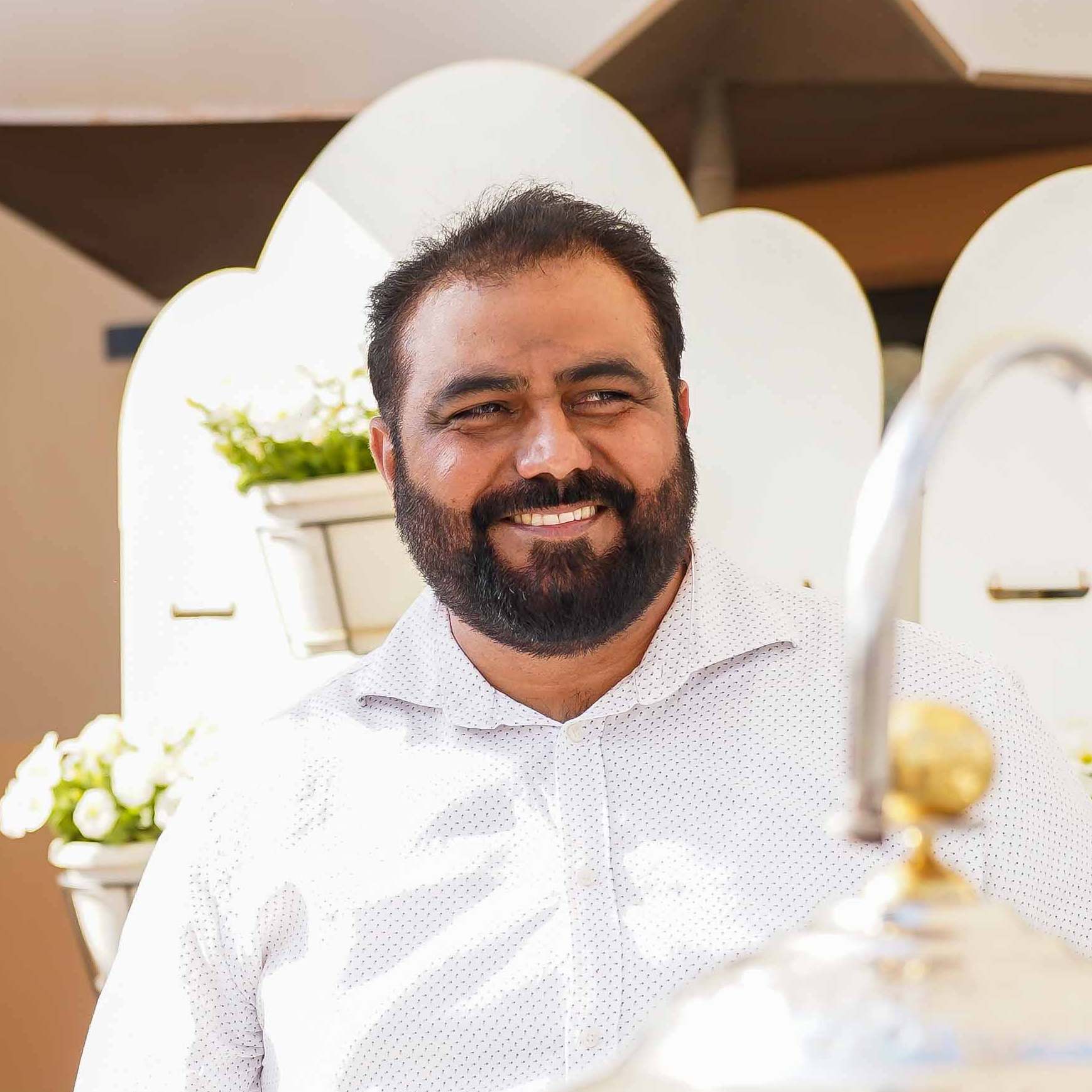 Lo cheff indiano Sukhwinder Hayer del ristorante Swagat.